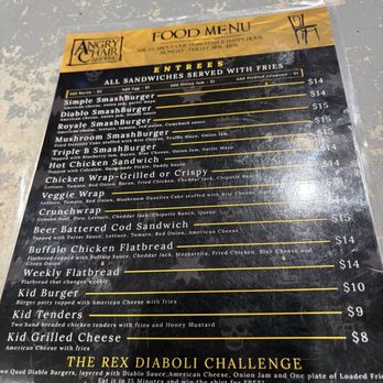 Angry Chair Brewing - Menu - Breweries Near Me - Tampa, Florida