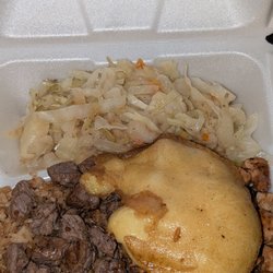 Buckeye Hibachi - Chicken & Steak Hibachi with egg yolk sauce