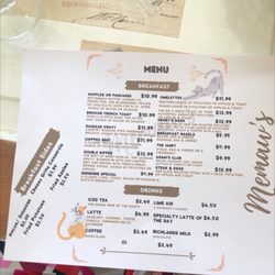Memaw’s - Menu