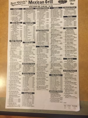 Menu photo 5 Aunt Chilada's Mexican Grill Northport, NY