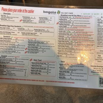 Bespoke All Day Cafe - Menu - Breakfast & Brunch Near Me - Las Vegas, Nevada