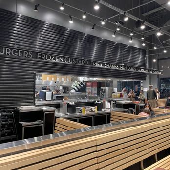 Shake Shack Mall in Columbia - The dining area and order area inside Shake Shack location - Fast Food Near Me - Columbia, Maryland Shake Shack Mall in Columbia - The dining area and order area inside Shake Shack location - Fast Food Near Me - Columbia, Maryland