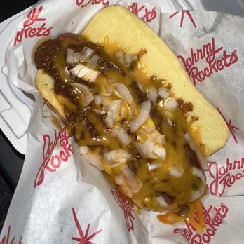 Johnny Rockets - The chilly dog was made really well. The cook was super friendly and did a great job. - Burgers Near Me - Alhambra, California