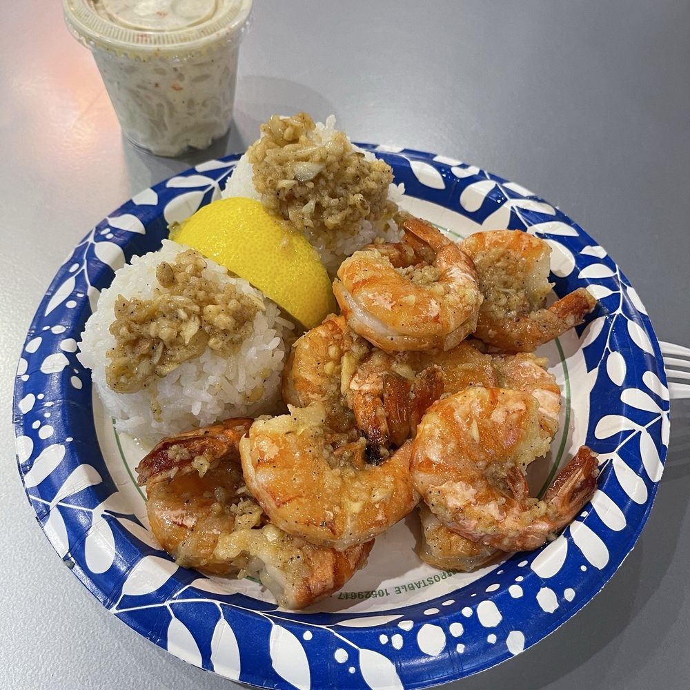 Giovanni’s Shrimp - Shrimp Scampi Plate w/ Side of Mac Salad - Seafood Near Me - Honolulu, Hawaii Giovanni’s Shrimp - Shrimp Scampi Plate w/ Side of Mac Salad - Seafood Near Me - Honolulu, Hawaii