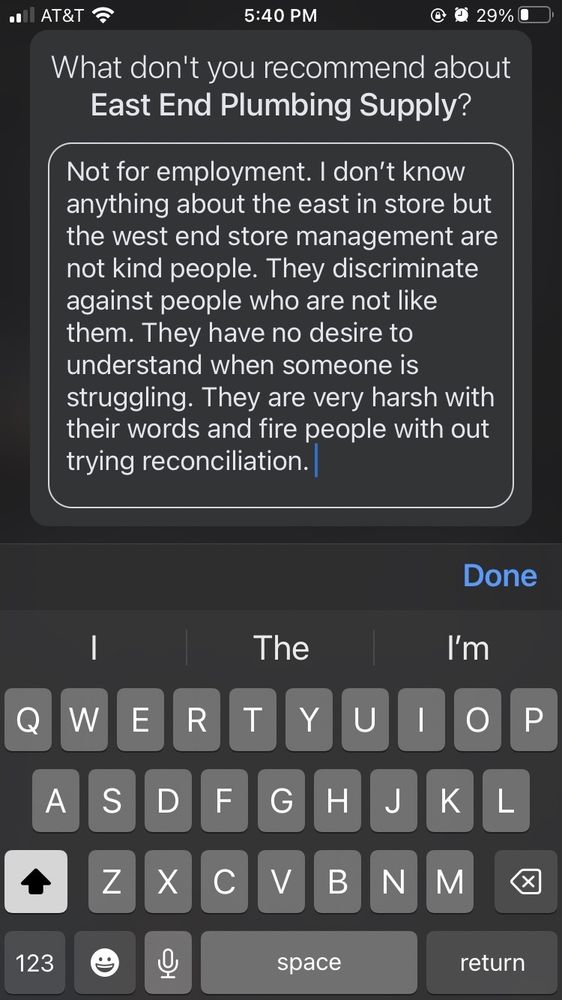 Slide of East End Plumbing Supply