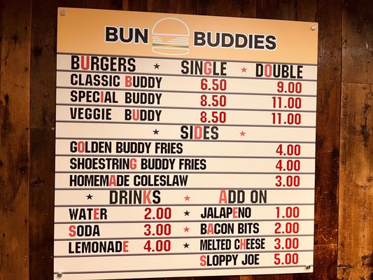 Menu photo 2 Bun Buddies Wood-Ridge, NJ Menu photo 2 Bun Buddies Wood-Ridge, NJ