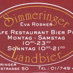 Simmeringer Landbier - Simmeringer Landbier_Visitenkarte