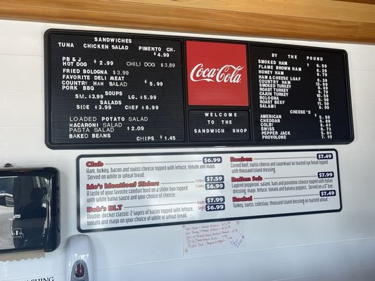 Menu photo 2 The Sandwich Shop Harrodsburg, KY Menu photo 2 The Sandwich Shop Harrodsburg, KY