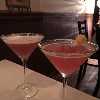Café Red - Cheers to my Momma! Her French Martini & my Pink Lemonade Martini! YUM! - Italian Near Me - Kings Park, New York