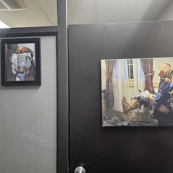 Destino's - Hilarious restroom pictures in the bathroom stall. My favorite part of Dumb and Dumber haha - Pizza Near Me - Merced, California