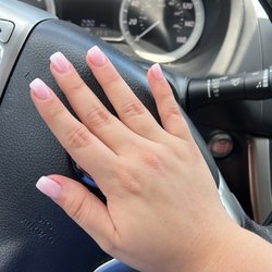 Glow Nails - Dip powder ombré nails with tips