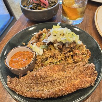 COMMUNION Restaurant and Bar - Filthy rice with catfish - Soup Near Me - Seattle, Washington