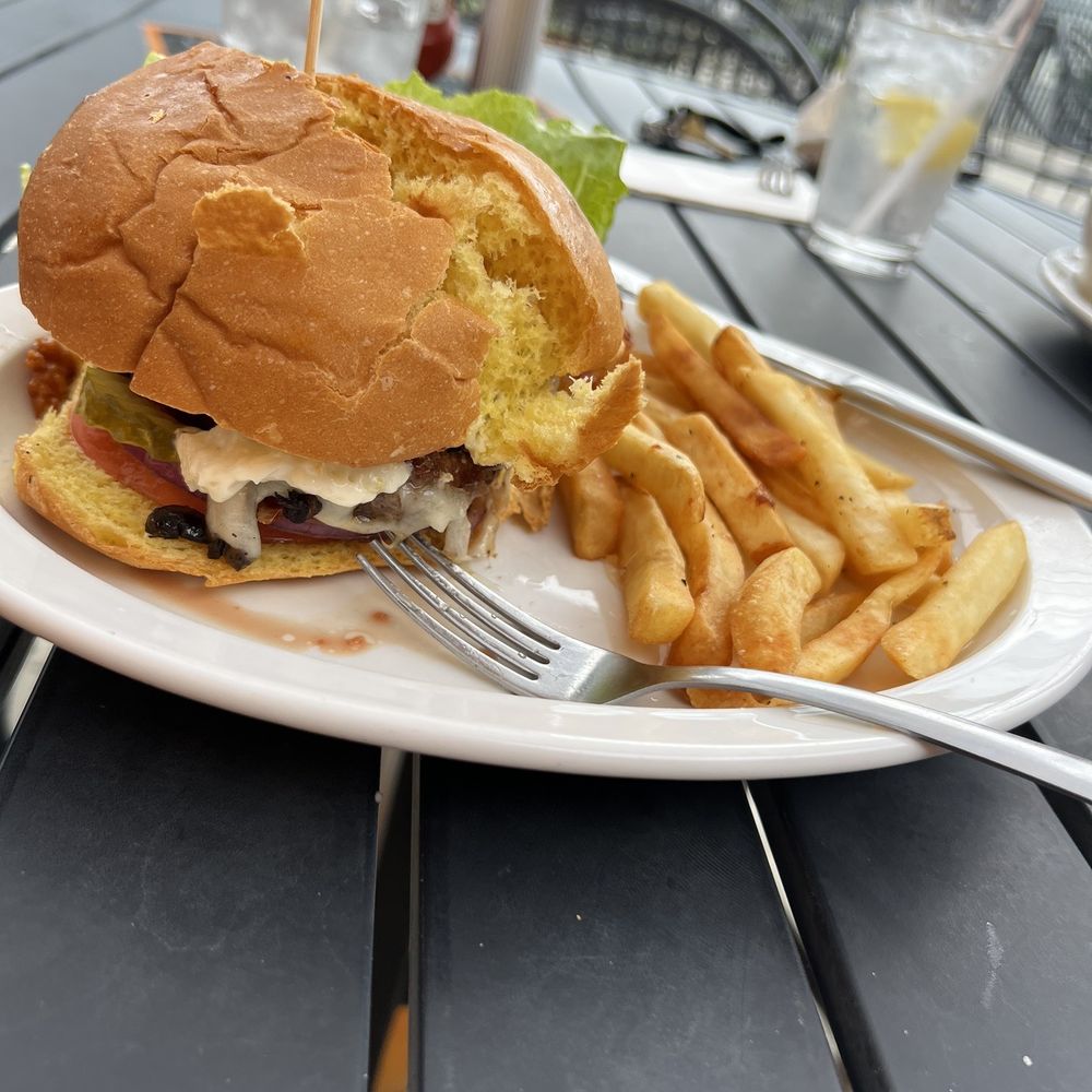 Sandshakers - Mushroom Provolone Burger - Salad Near Me - Clearwater, Florida Sandshakers - Mushroom Provolone Burger - Salad Near Me - Clearwater, Florida