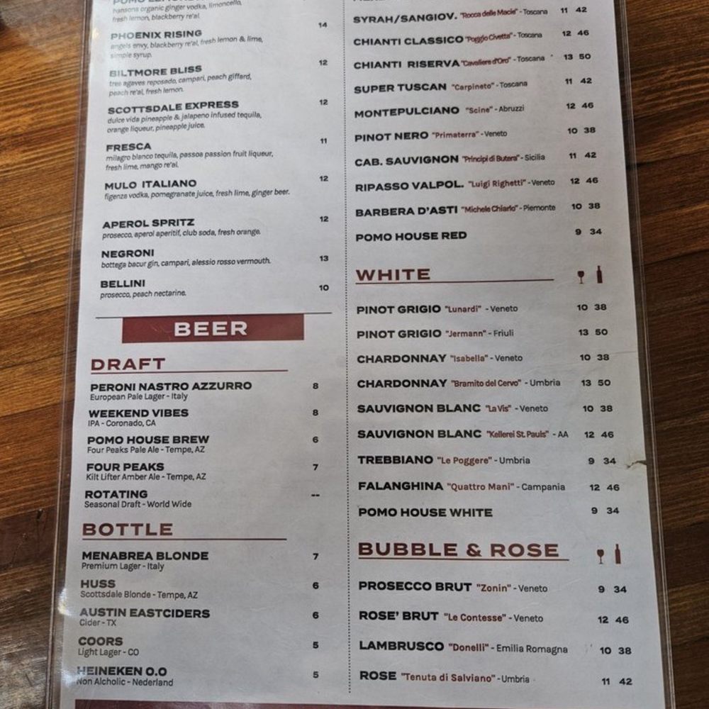 Menu Menu