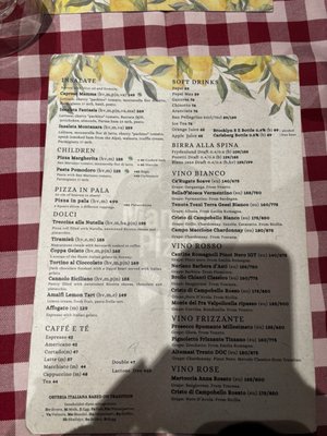 Menu photo 1 Mamma Pizza Osteria Oslo, 03 Menu photo 1 Mamma Pizza Osteria Oslo, 03