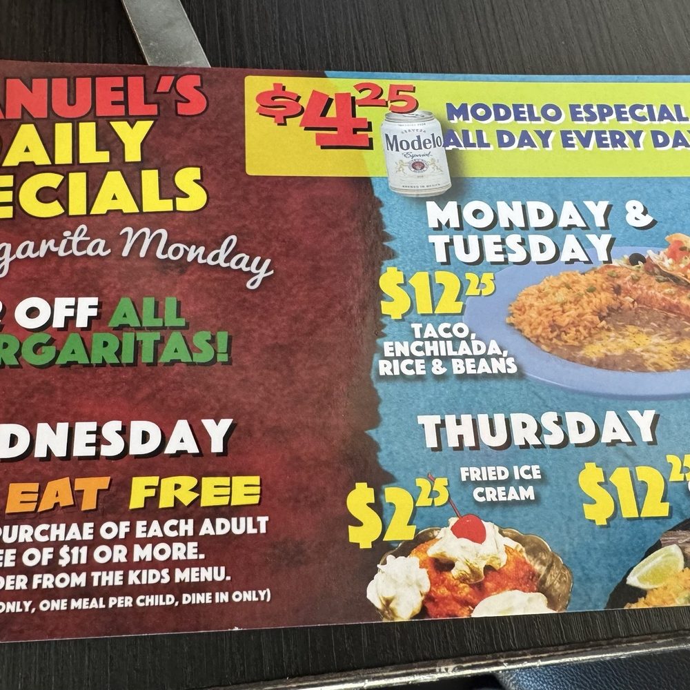 Manuel's Mexican Restaurant - Specials - Mexican Near Me - Phoenix, Arizona Manuel's Mexican Restaurant - Specials - Mexican Near Me - Phoenix, Arizona