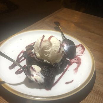 Brava Garden Eatery - The brownie and ice cream were wonderful. - Wine Bars Near Me - Pleasanton, California