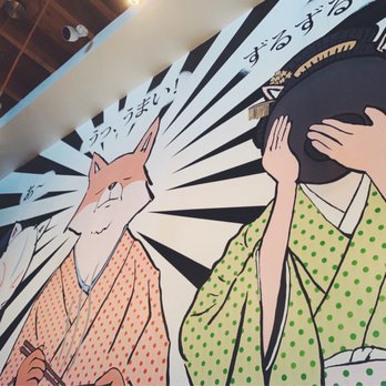 Moshi Ramen Bar - Artwork inside. - Ramen Near Me - Tacoma, Washington