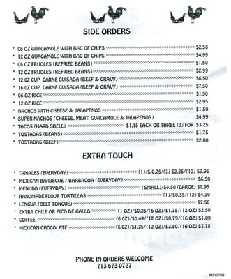 Menu photo 7 Porras Prontito Houston, TX Menu photo 7 Porras Prontito Houston, TX