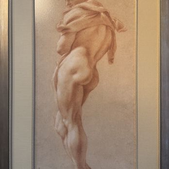 Artistic Picture Framing - Double fillet design with an opening mat and frame - Framing Near Me - Berkeley, California
