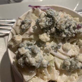 The Ugly Dog Pub - Cole Slaw with bleu cheese topping - New American Near Me - Highlands, North Carolina The Ugly Dog Pub - Cole Slaw with bleu cheese topping - New American Near Me - Highlands, North Carolina