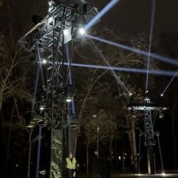 North Forest Lights at Crystal Bridges - Light robots