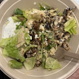 Chicken and rice bowl low portion without asking for low portion