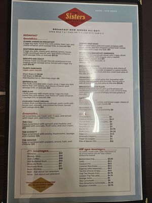 Menu photo 4 The Sisters Restaurant Everett, WA