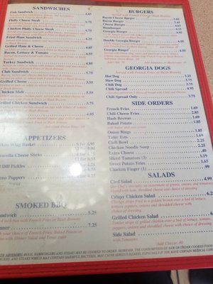 Menu photo 2 Georgia Express Diner Tallapoosa, GA