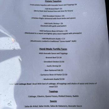 Tito's Taquitos - Menu - Tacos Near Me - Beaverton, Oregon