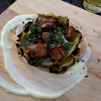 Met Back Bay - Fried artichoke is so good! I am usually ambivalent when it comes to artichoke but I will eat this any day. - New American Near Me - Boston, Massachusetts Met Back Bay - Fried artichoke is so good! I am usually ambivalent when it comes to artichoke but I will eat this any day. - New American Near Me - Boston, Massachusetts
