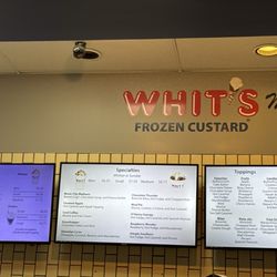 Whit's Frozen Custard - Franklin - Menu