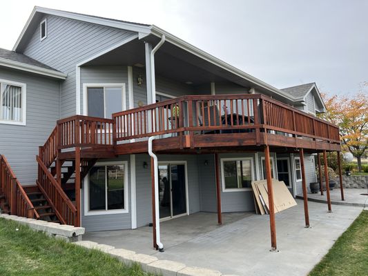 Decks & Staining - Our painters are skilled in all the necessary techniques needed to provide you with a high quality finish for all your wooden surfaces, from fence and deck staining to staining interior wood trim, doors and even cabinets! Decks & Staining - Our painters are skilled in all the necessary techniques needed to provide you with a high quality finish for all your wooden surfaces, from fence and deck staining to staining interior wood trim, doors and even cabinets!