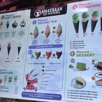 Amausaan Uji Matcha - Menu - Desserts Near Me - Daly City, California Amausaan Uji Matcha - Menu - Desserts Near Me - Daly City, California