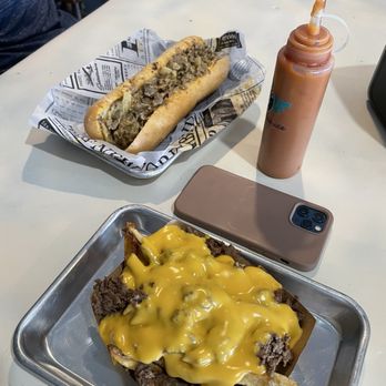 Big Daddy Cheesesteaks - Cell phone used as reference to size. - Cheesesteaks Near Me - North Richland Hills, Texas Big Daddy Cheesesteaks - Cell phone used as reference to size. - Cheesesteaks Near Me - North Richland Hills, Texas