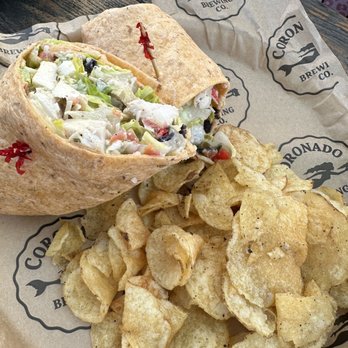 Coronado Brewing - Baja Caesar Wrap - comes with chicken - Brewpubs Near Me - San Diego, California