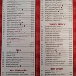 Chen's Cottage - Menu (inside pamphlet)