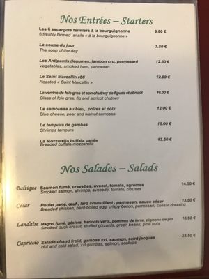 Menu photo 5 Le Capriccio Châteauneuf Grasse, 06 Menu photo 5 Le Capriccio Châteauneuf Grasse, 06