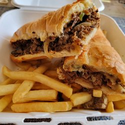 The Ranch Deli - 12" Philly cheese steak. So much sandwich for $15.