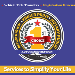 1st Choice Auto Registration