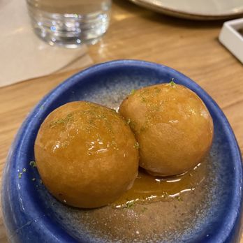 Telefèric - Amazing cheese balls with honey lime sauce - Tapas/Small Plates Near Me - Barcelona, B Telefèric - Amazing cheese balls with honey lime sauce - Tapas/Small Plates Near Me - Barcelona, B