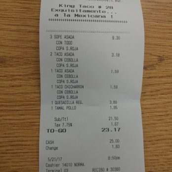 King Taco - The lady Norma is so rude, she asked if I wanted anything else...I said yeah hold on and she rolled her eyes...like really? - Mexican Near Me - Ontario, California