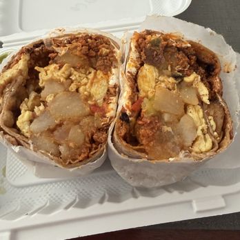 El Paso Taqueria - Breakfast burrito with chorizo - Mexican Near Me - New York, New York El Paso Taqueria - Breakfast burrito with chorizo - Mexican Near Me - New York, New York