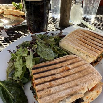 Aqus Cafe - Guinness and a Veggie Friday panini - Coffee & Tea Near Me - Petaluma, California