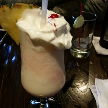 Footprints Cafe - Strawberry Piña Colada. - Caribbean Near Me - Brooklyn, New York