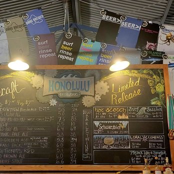 Honolulu Beerworks - Beer Menu (09/24/22). @HonoluluBeer #Honolulu #Oahu #CraftBeer #Beer - Brewpubs Near Me - Honolulu, Hawaii