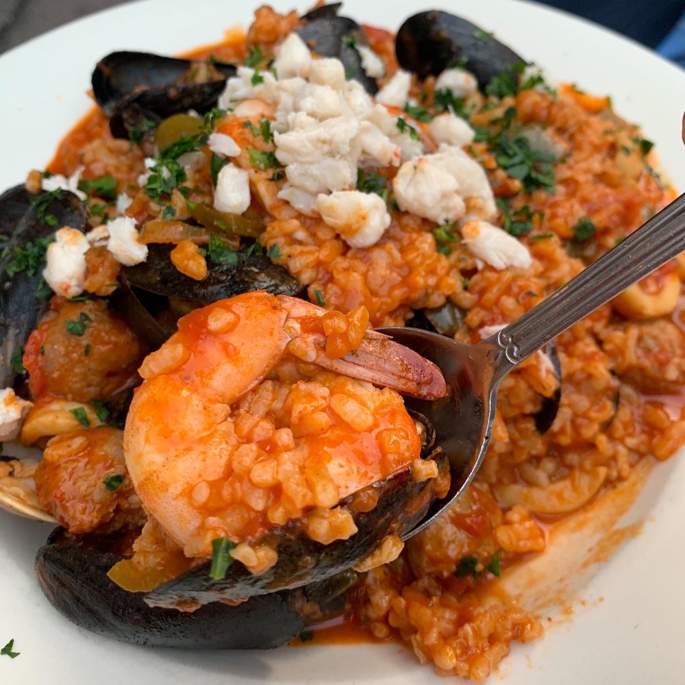 Sage Mediterranean Cuisine - Seafood Jambalaya - Mediterranean Near Me - Phoenixville, Pennsylvania Sage Mediterranean Cuisine - Seafood Jambalaya - Mediterranean Near Me - Phoenixville, Pennsylvania
