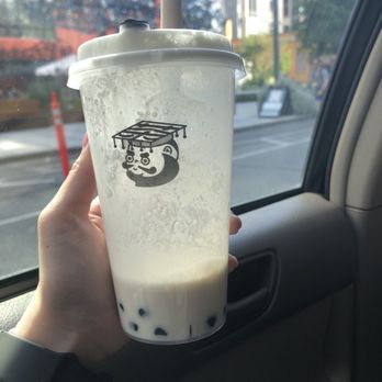 Tea King - high mountain w/ milk cap, mixed - Bubble Tea Near Me - Seattle, Washington