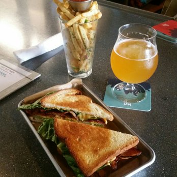 Nine Giant Brewing - Saison, fried green tomato BLT, and fries - Gastropubs Near Me - Cincinnati, Ohio Nine Giant Brewing - Saison, fried green tomato BLT, and fries - Gastropubs Near Me - Cincinnati, Ohio