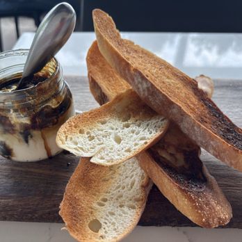The Warbler - House Made Ricotta/Clover Honey/Balsamic Reduction/Toasted Baguette - Pasta Shops Near Me - Chicago, Illinois The Warbler - House Made Ricotta/Clover Honey/Balsamic Reduction/Toasted Baguette - Pasta Shops Near Me - Chicago, Illinois